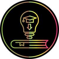 Creative Line Gradient Due Color Icon Design vector