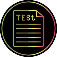 Test Line Gradient Due Color Icon Design vector