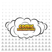 comic cloud or smoke background vector