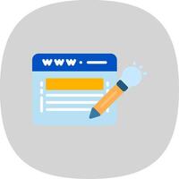 Website Design Flat Curve Icon Design vector