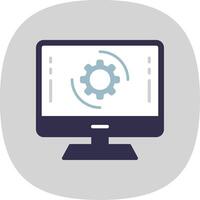 Software Flat Curve Icon Design vector