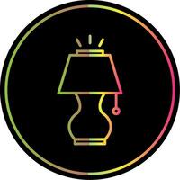 Lamp Line Gradient Due Color Icon Design vector