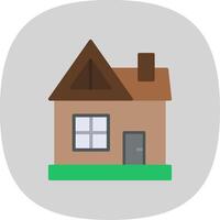 House Flat Curve Icon Design vector