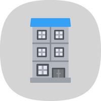 Appartment Flat Curve Icon Design vector