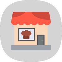 Restaurant Flat Curve Icon Design vector