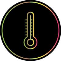 Thermometer Line Gradient Due Color Icon Design vector