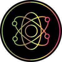 Atomic Line Gradient Due Color Icon Design vector