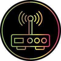 Modem Line Gradient Due Color Icon Design vector