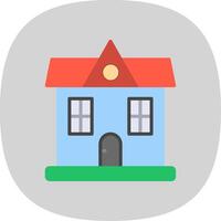 House Flat Curve Icon Design vector