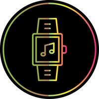 Smartwatch Line Gradient Due Color Icon Design vector