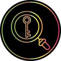 Key Line Gradient Due Color Icon Design vector