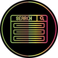 Browser Line Gradient Due Color Icon Design vector