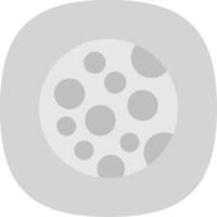 Moon Flat Curve Icon Design vector