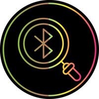 Bluetooth Line Gradient Due Color Icon Design vector