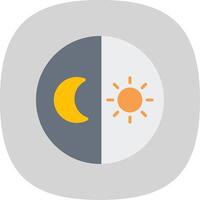 Day And Night free Flat Curve Icon Design vector