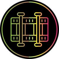 Scrolling Line Gradient Due Color Icon Design vector