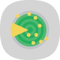 Sonar Flat Curve Icon Design vector