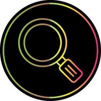 Magnifying Glass Line Gradient Due Color Icon Design vector