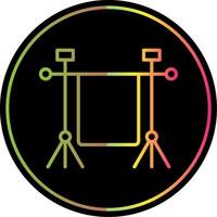 Chroma Line Gradient Due Color Icon Design vector