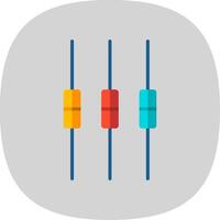 Box Plot Flat Curve Icon Design vector