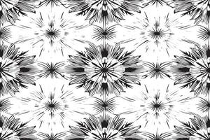 black and white seamless pattern image for background or texture, EPS 10 vector