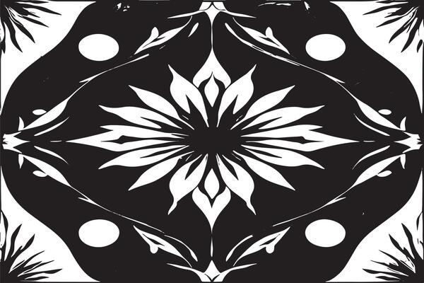 seamless black pattern on white background image for background or texture