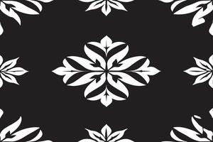 seamless black pattern on white background image for background or texture vector