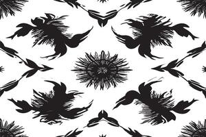 black and white image of seamless pattern for background or texture vector