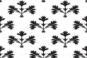 black and white seamless pattern image for background or texture, EPS 10 vector