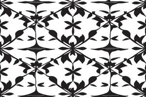 black and white seamless pattern image for background or texture, EPS 10 vector
