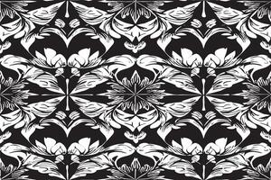 black and white seamless pattern image for background or texture, EPS 10 vector