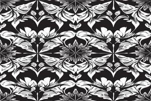 black and white seamless pattern image for background or texture, EPS 10 vector