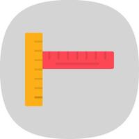 Ruler Flat Curve Icon Design vector