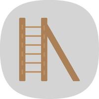 Ladder Flat Curve Icon Design vector