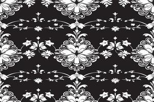 black and white seamless pattern image for background or texture, EPS 10 vector