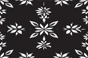 black and white seamless pattern image for background or texture, EPS 10 vector