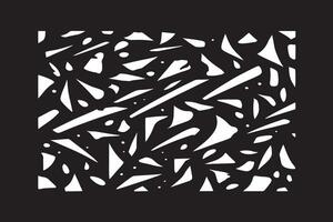 irregular pattern black texture on pure white isolated background for background or texture vector