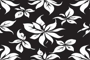 black and white seamless pattern image for background or texture, EPS 10 vector