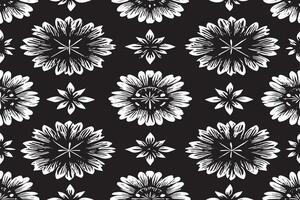 black and white seamless pattern image for background or texture, EPS 10 vector