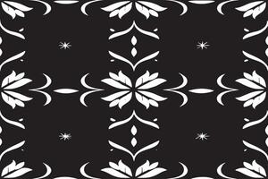 seamless black pattern on white background image for background or texture vector