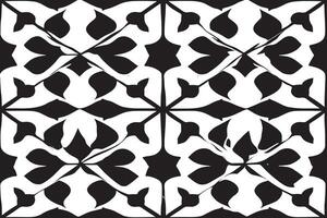 seamless black pattern on white background image for background or texture vector