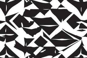 Monochromatic Tessellating Squares Geometric Patterns in Black and White vector