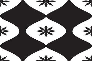 seamless black pattern on white background image for background or texture vector