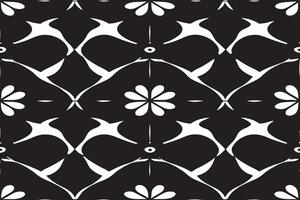 black and white seamless pattern image for background or texture, EPS 10 vector