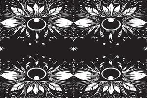 black and white seamless pattern image for background or texture, EPS 10 vector