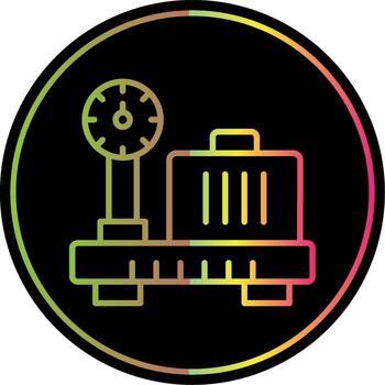 Scales Line Gradient Due Color Icon Design vector