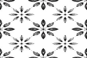black and white seamless pattern image for background or texture, EPS 10 vector