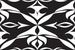 seamless black pattern on white background image for background or texture vector