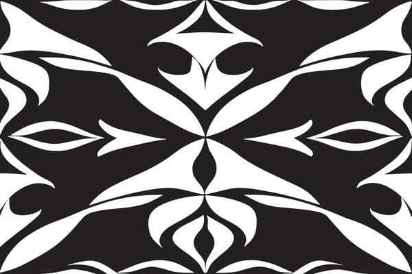 seamless black pattern on white background image for background or texture