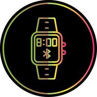 Bluetooth Line Gradient Due Color Icon Design vector
